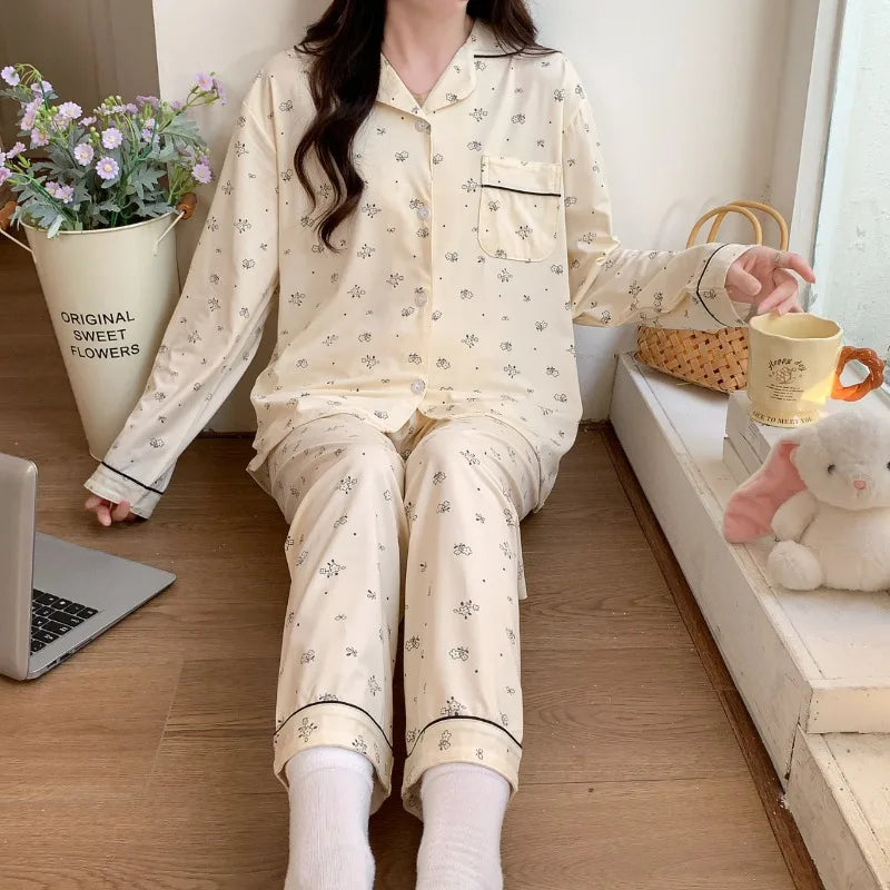 Bow Print Pajama Set