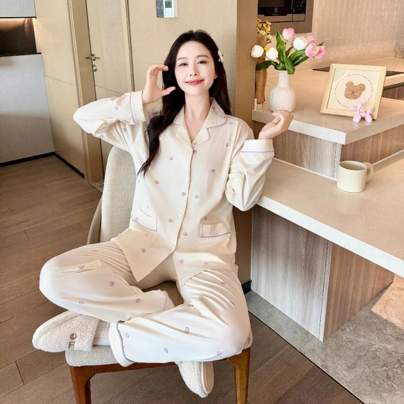 Bow Print Pajama Set