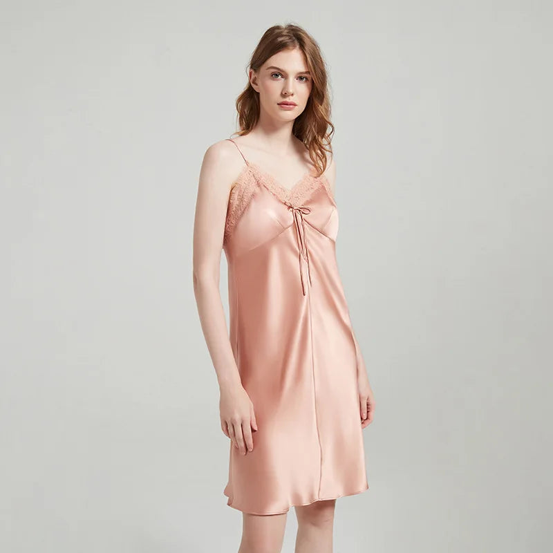 Silk Lace Trim Camisole
