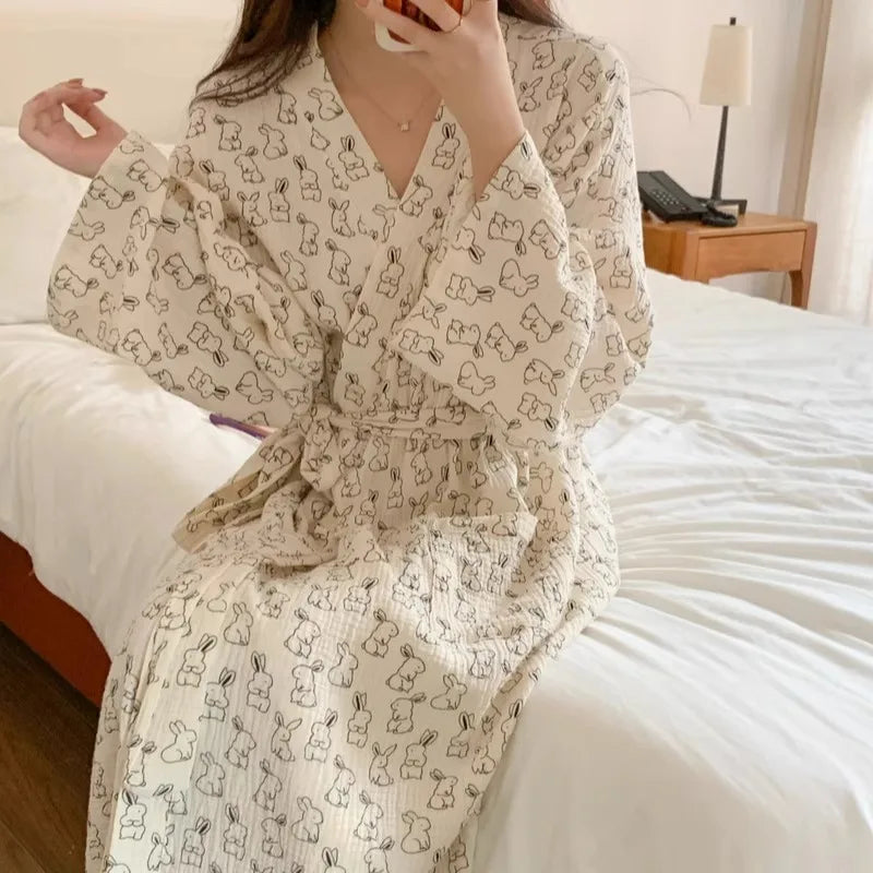 White Bridal Satin Robe