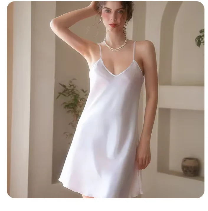 Plus Size Silk Slip Dress