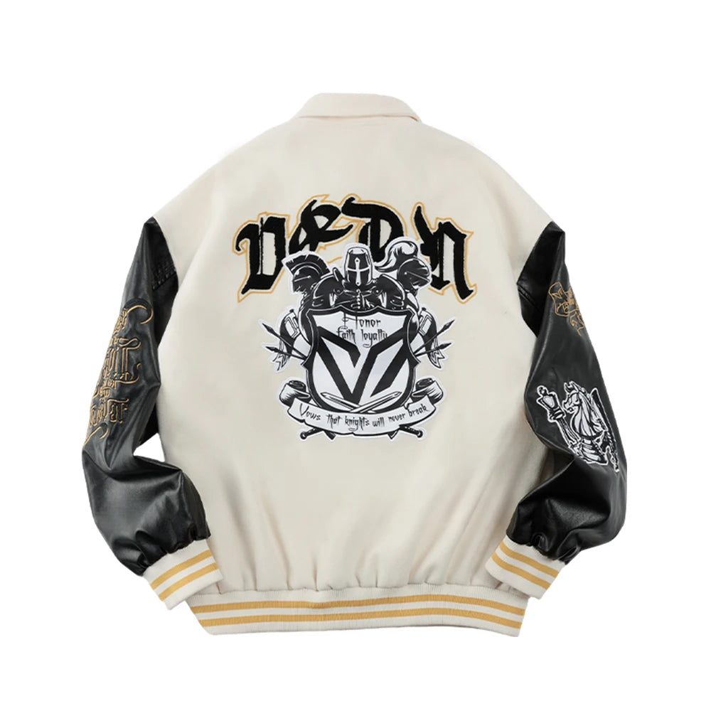 Embroidered Baseball Bomber Jacket
