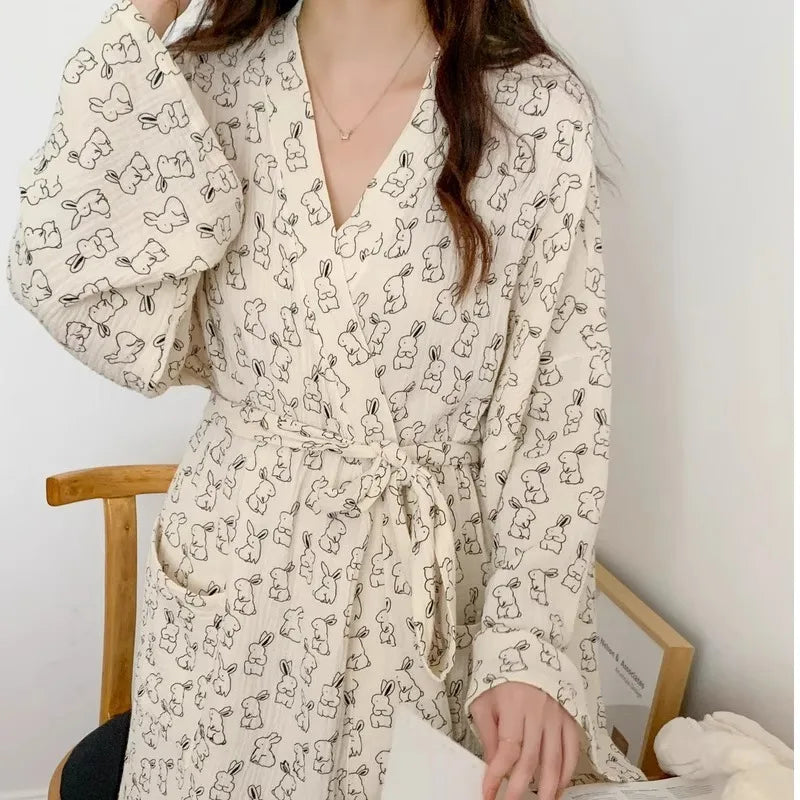 White Bridal Satin Robe