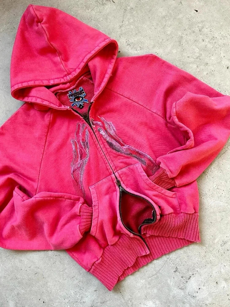 Gothic Letter Patch Hoodie