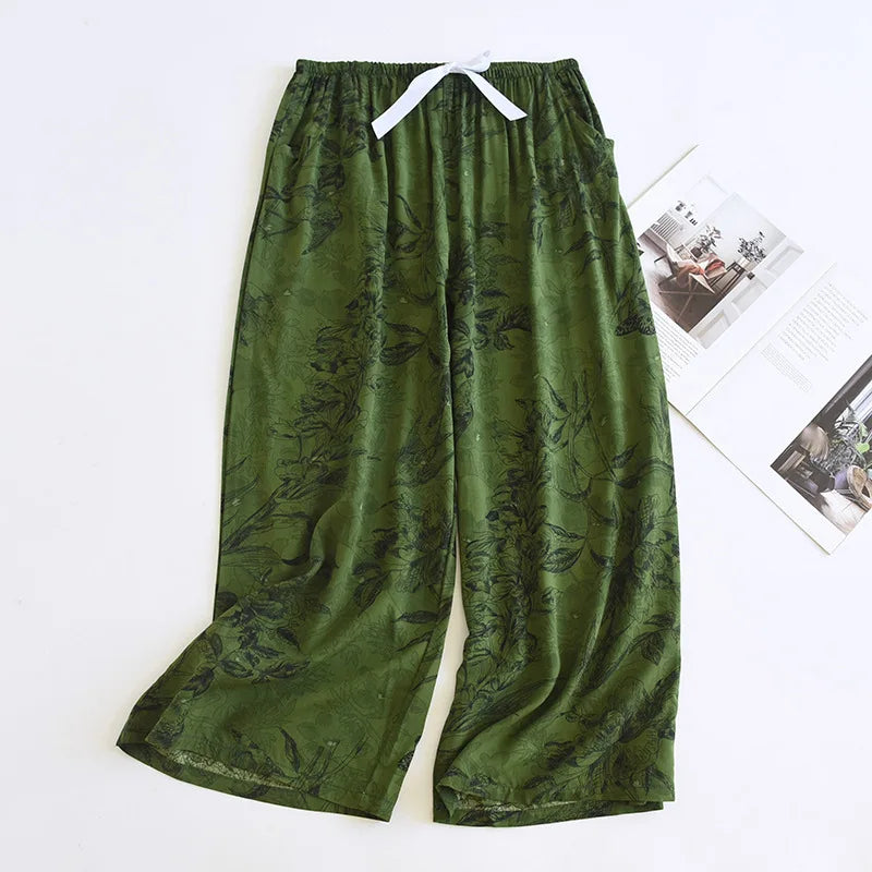 Plus Size Satin Pajama Pants
