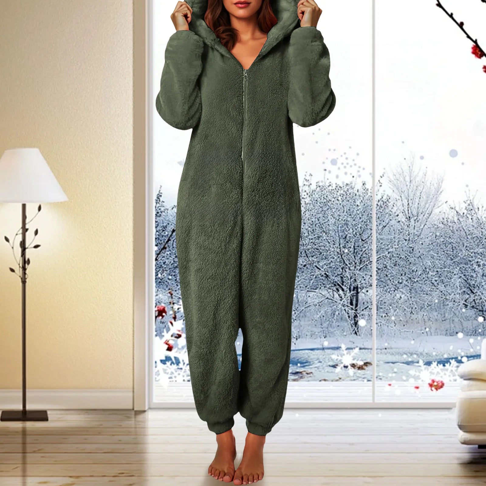 Floral V-Neck Pajama Romper