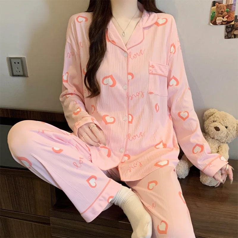 Butterfly Print Pajama Set