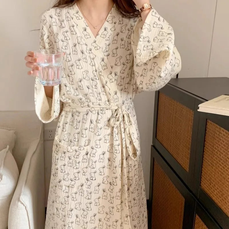 White Bridal Satin Robe