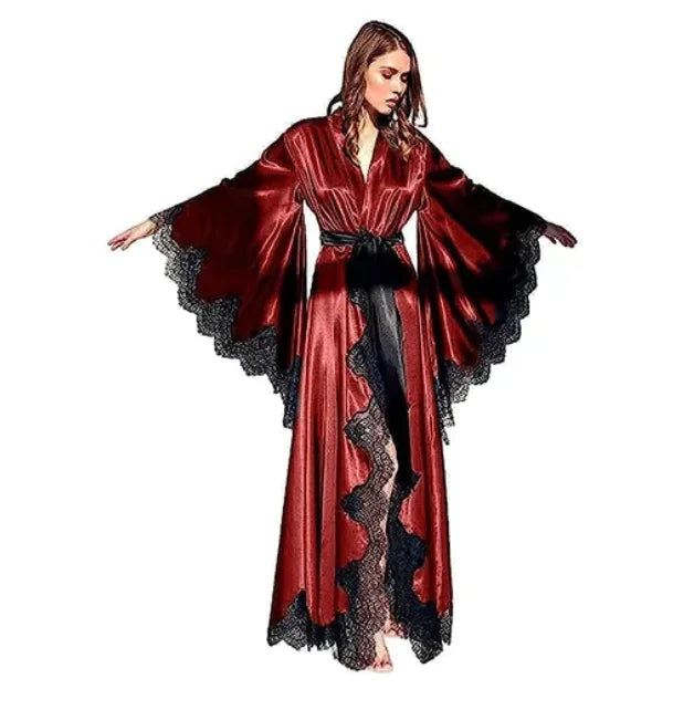 Solid Color Tie Robe