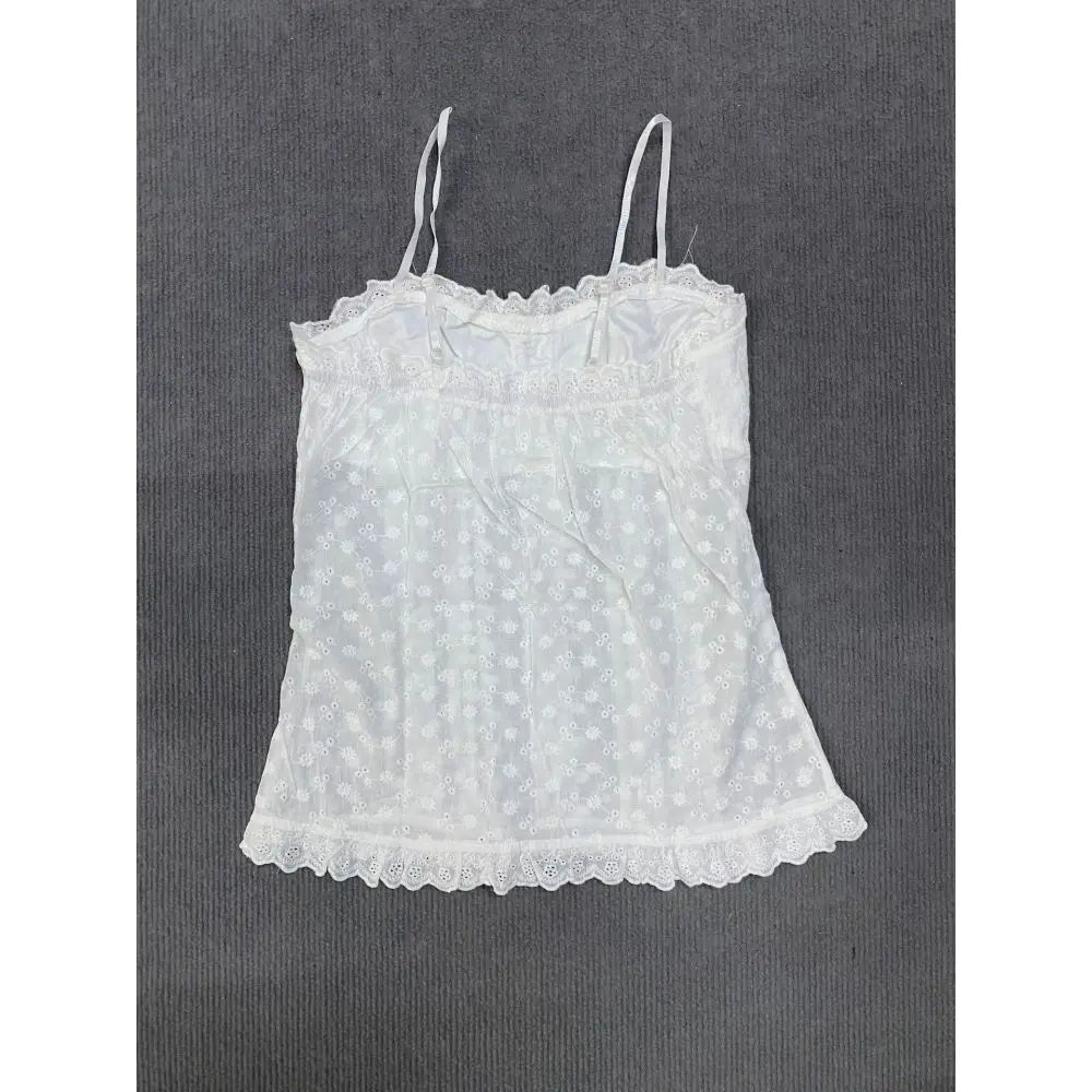 White Lace Bow Camisole