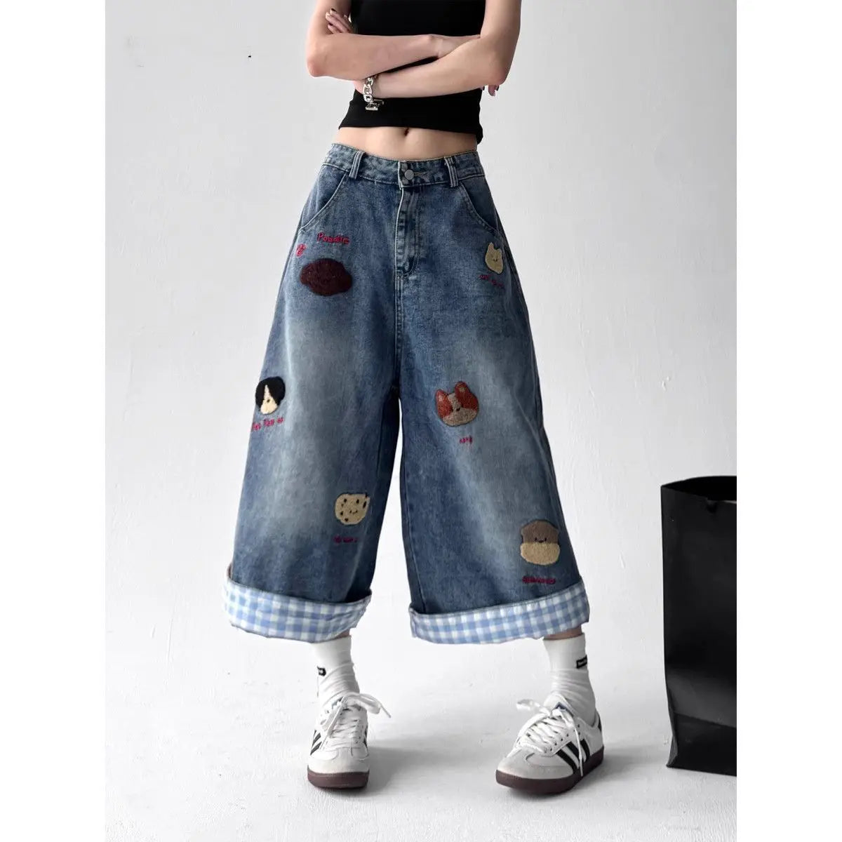 Japanese Embroidered Denim Jorts