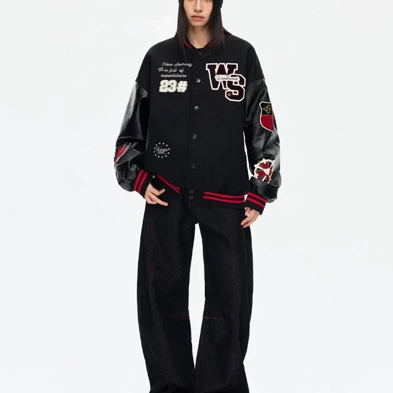 Joker Embroidered Varsity Jacket