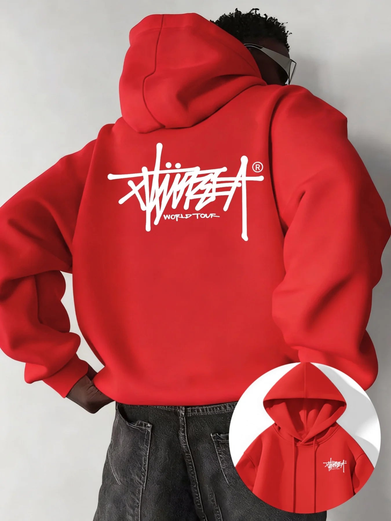 Urban Printed Pullover Hoodie