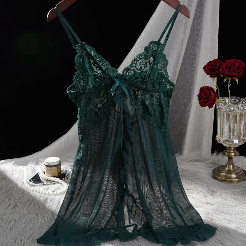 Black Lace Babydoll Nightdress