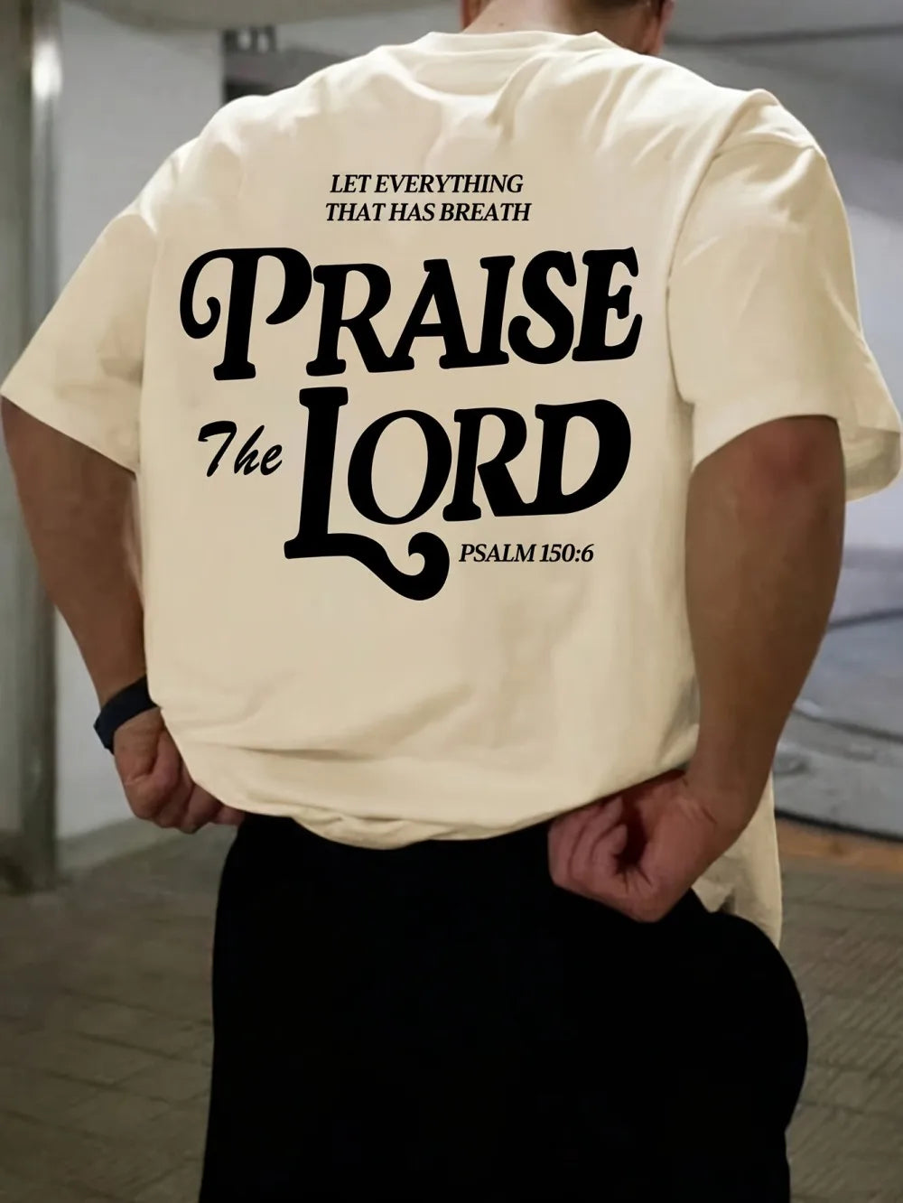 Large Letter Graphic Tee