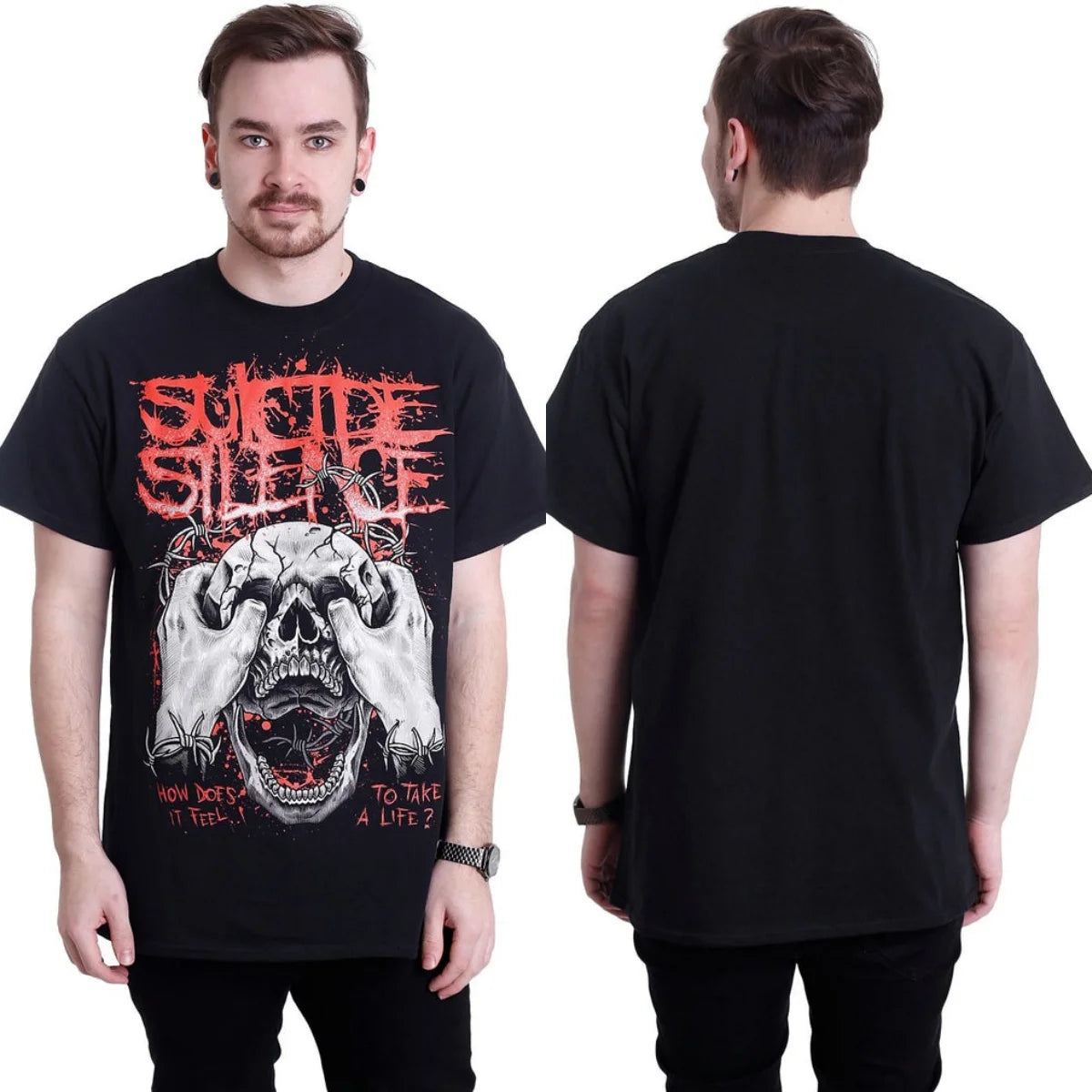 Hot Suicide Silence Graphic Cotton T-shirt Unisex Summer Short Sleeve Fashion Brand Tee Luxury Casual Vintage Tees