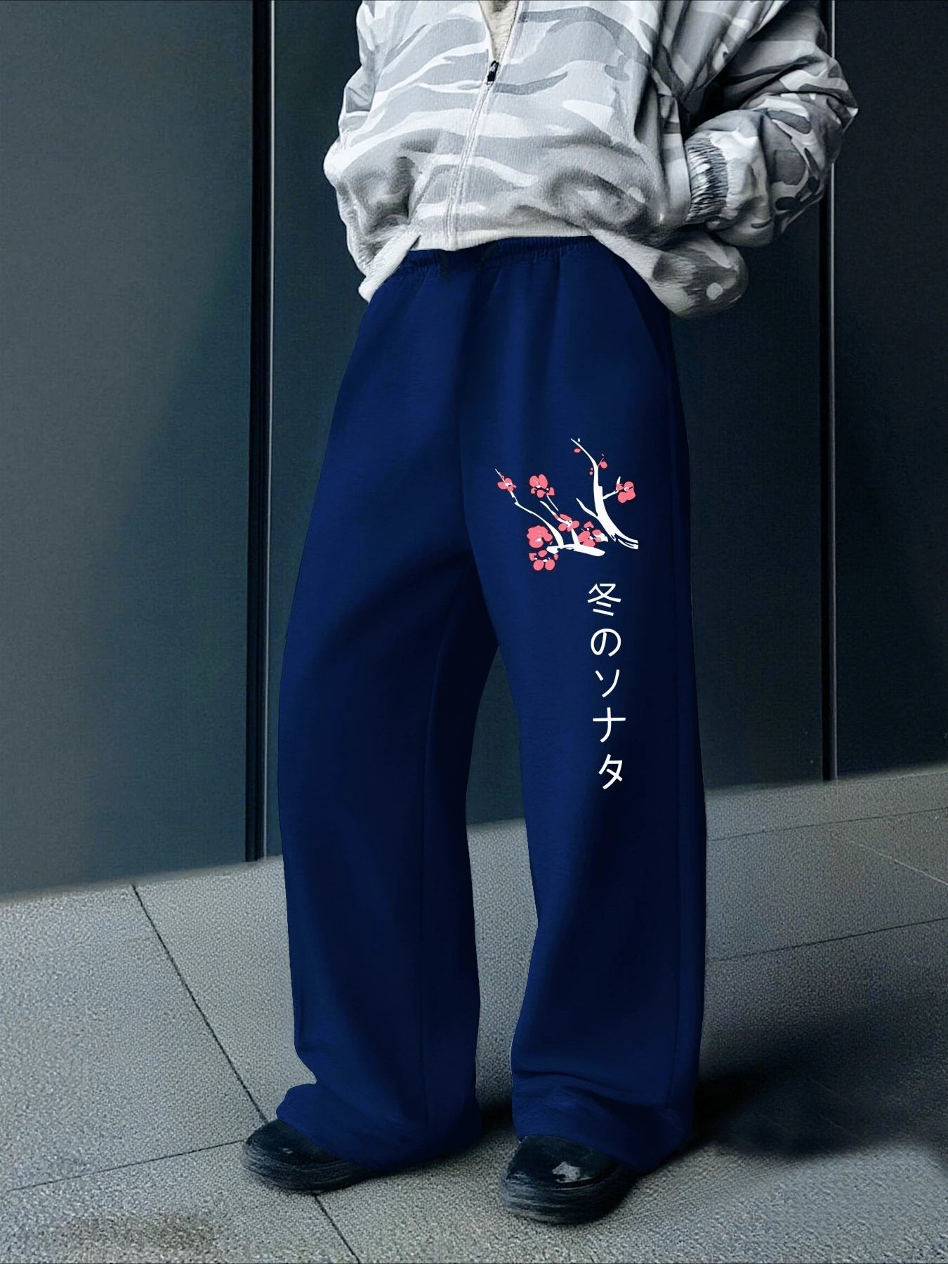 Japanese Dragon Wide-Leg Pants