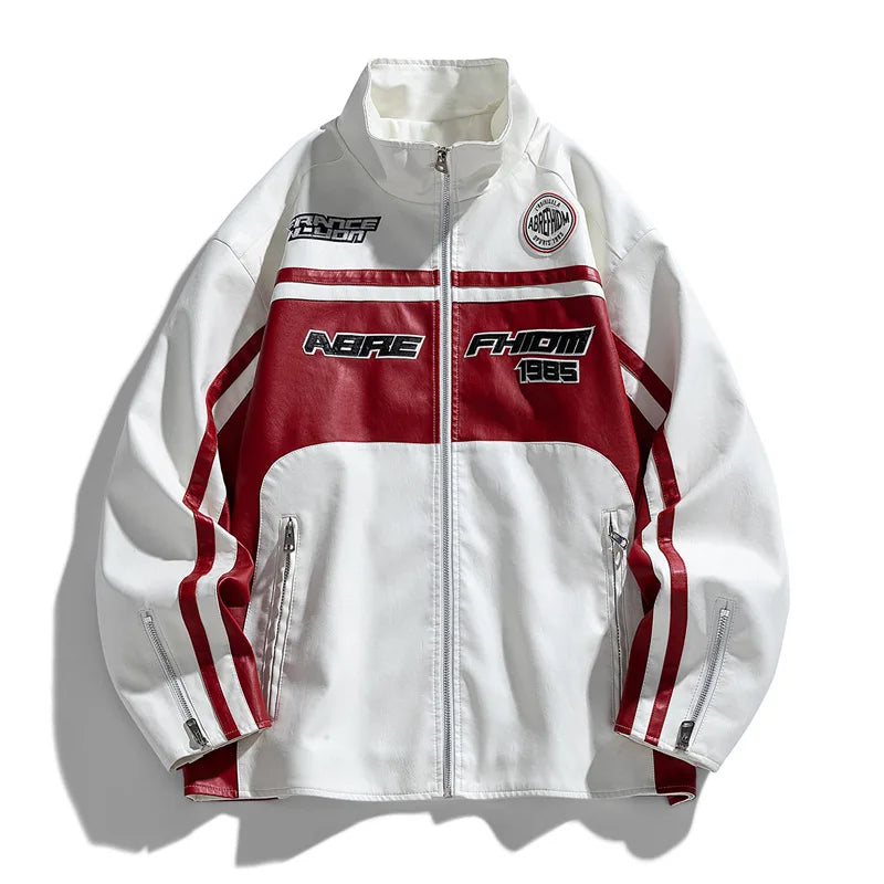 Retro Motorcycle Leather Jacket