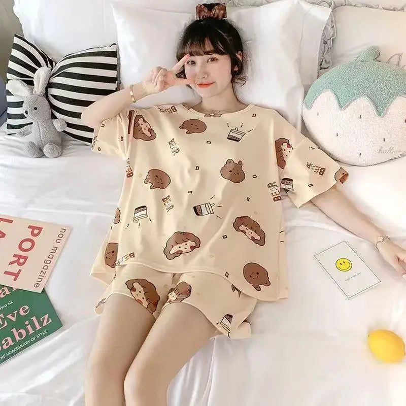 Cherry Print Pajama Set