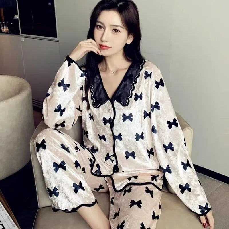 Cartoon Short Sleeve Pajama Set