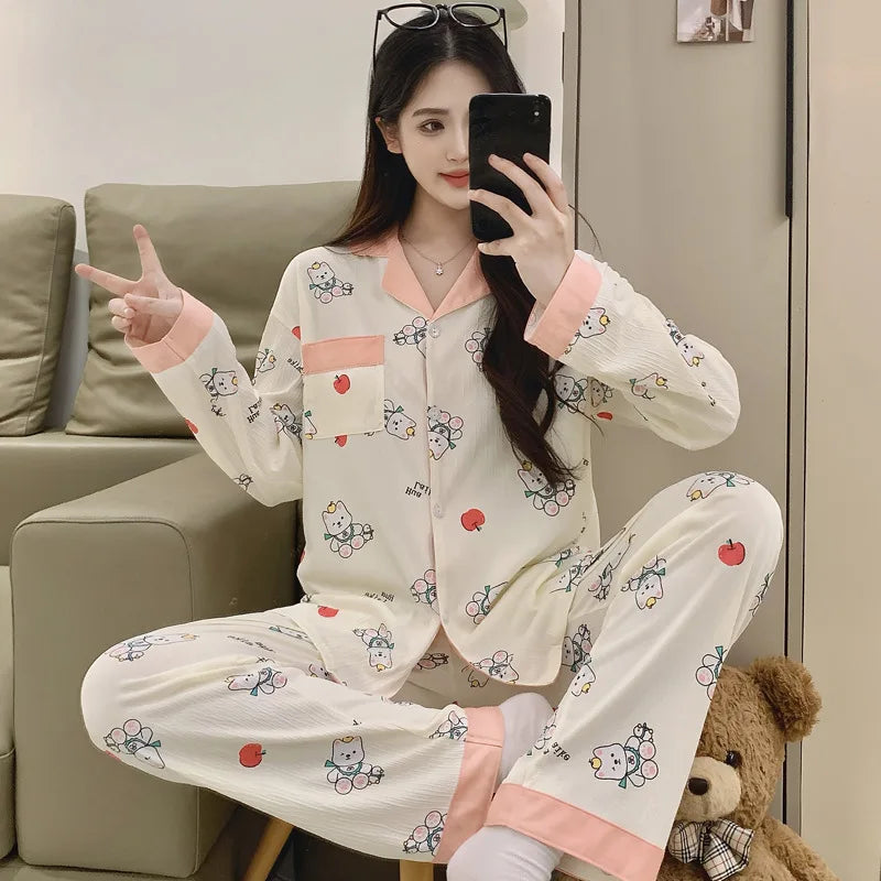 Butterfly Print Pajama Set