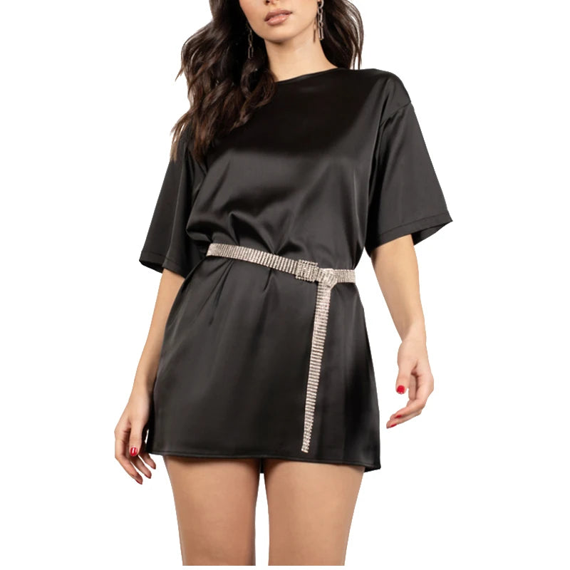 Plus Size Satin Nightshirt