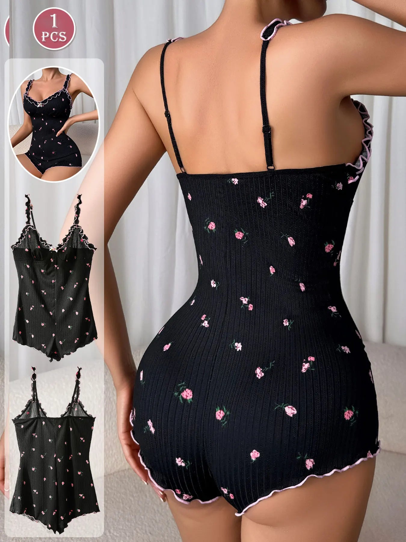 Sleeveless One-Piece Pajama