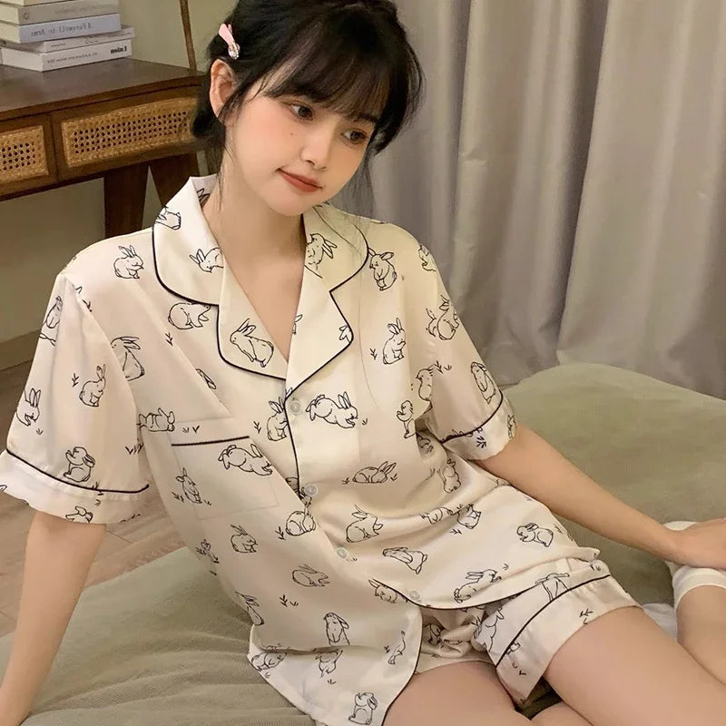 Cherry Print Cami Pajama Set