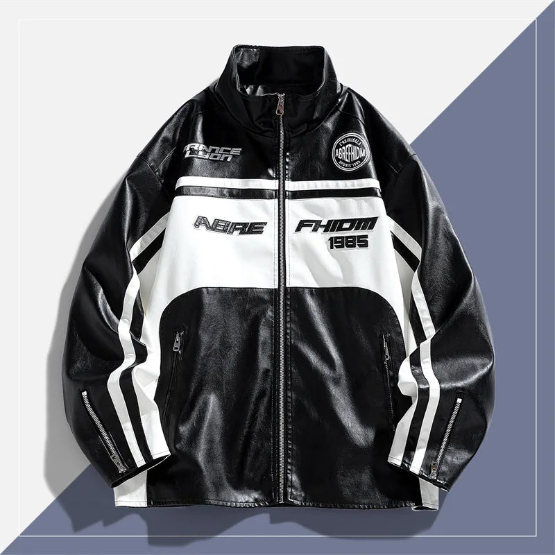 Retro Motorcycle Leather Jacket