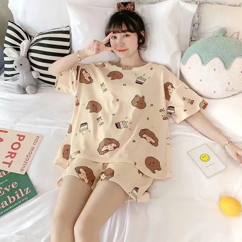 Cherry Print Pajama Set