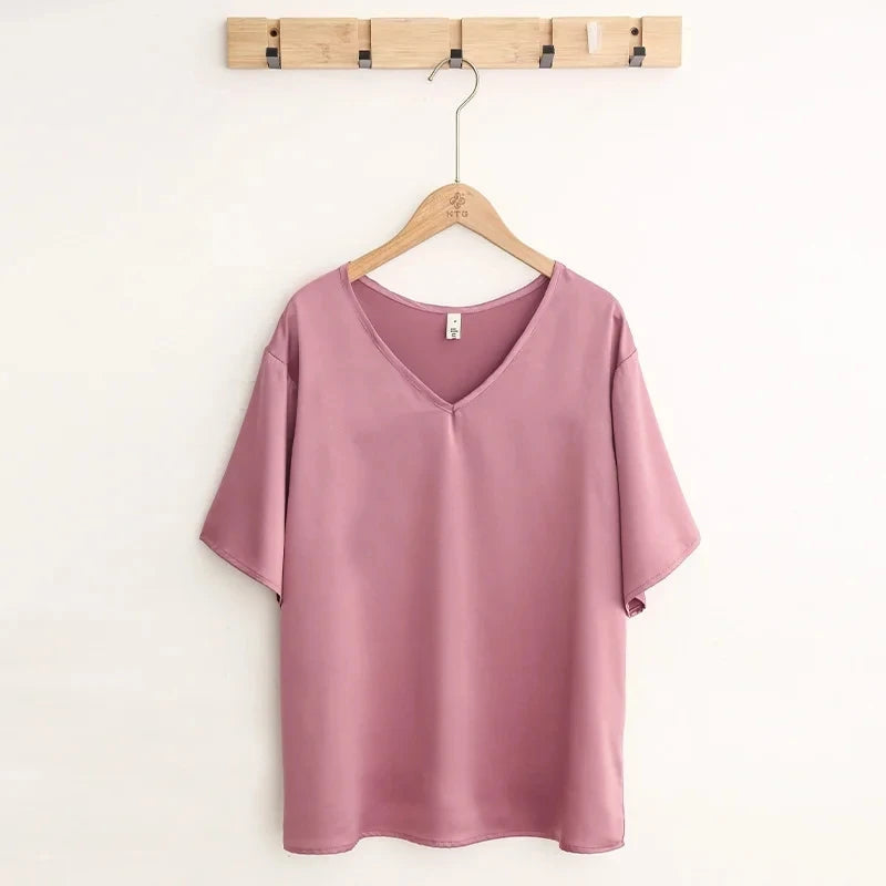 Plus Size Satin Nightshirt