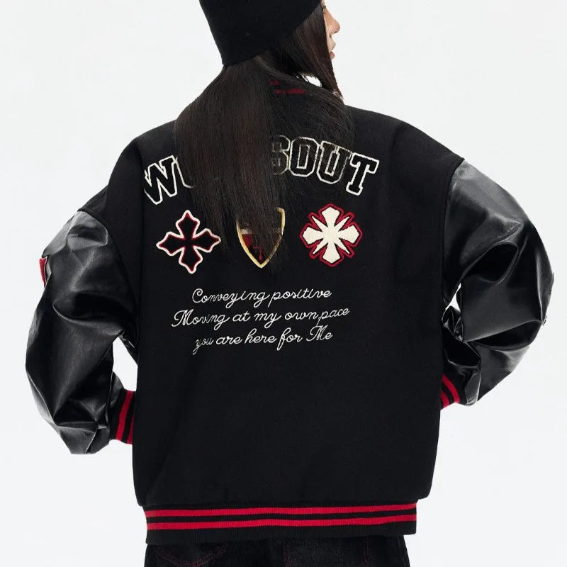 Joker Embroidered Varsity Jacket