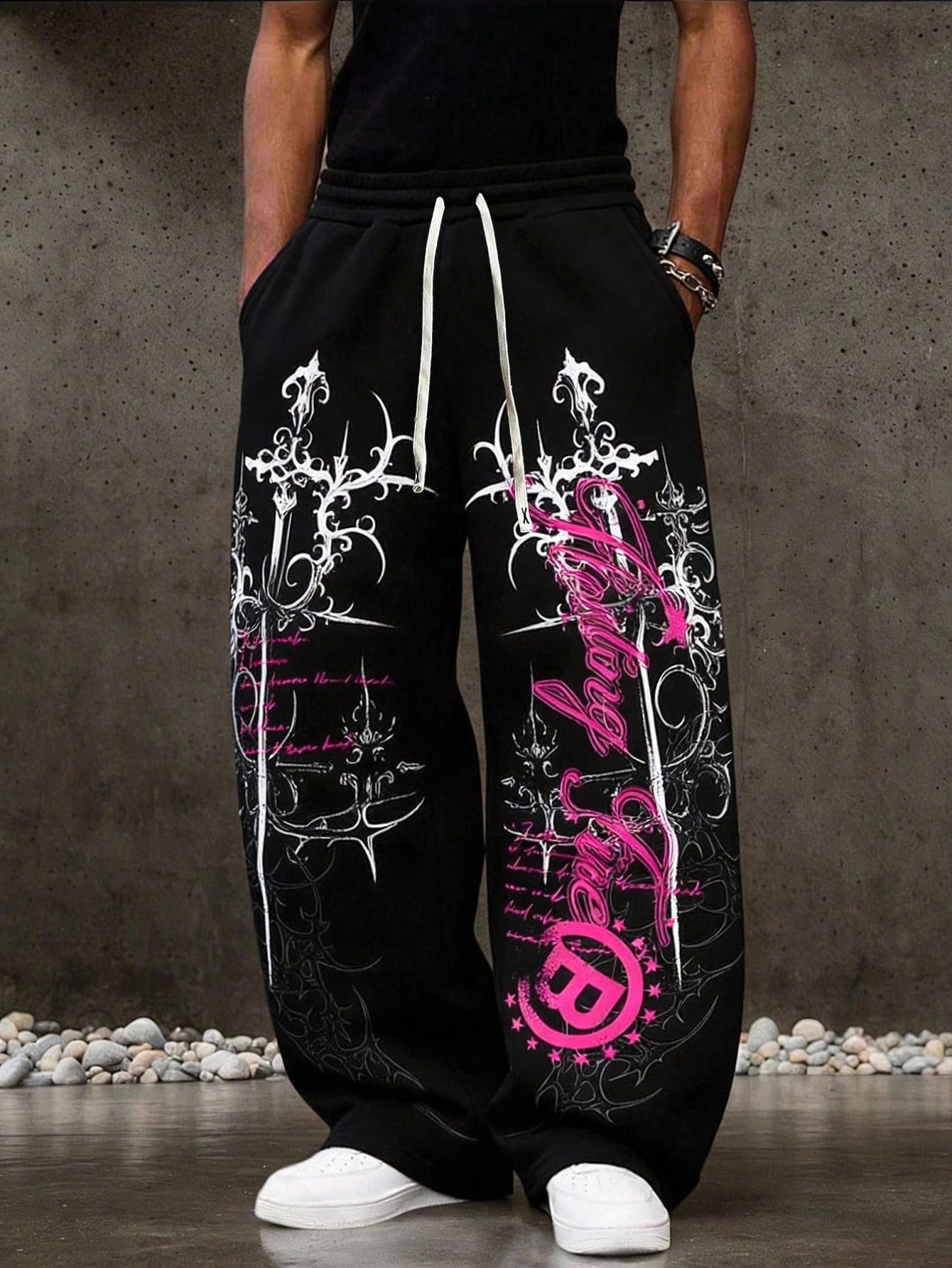 Gothic Thorn Print Pants