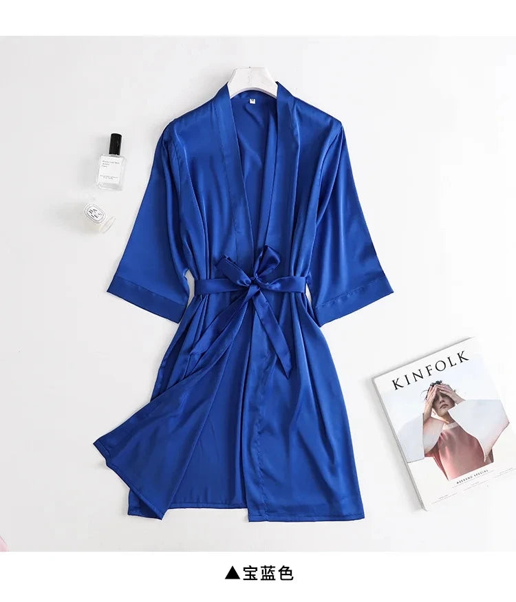 Rose Stripe Morning Robe