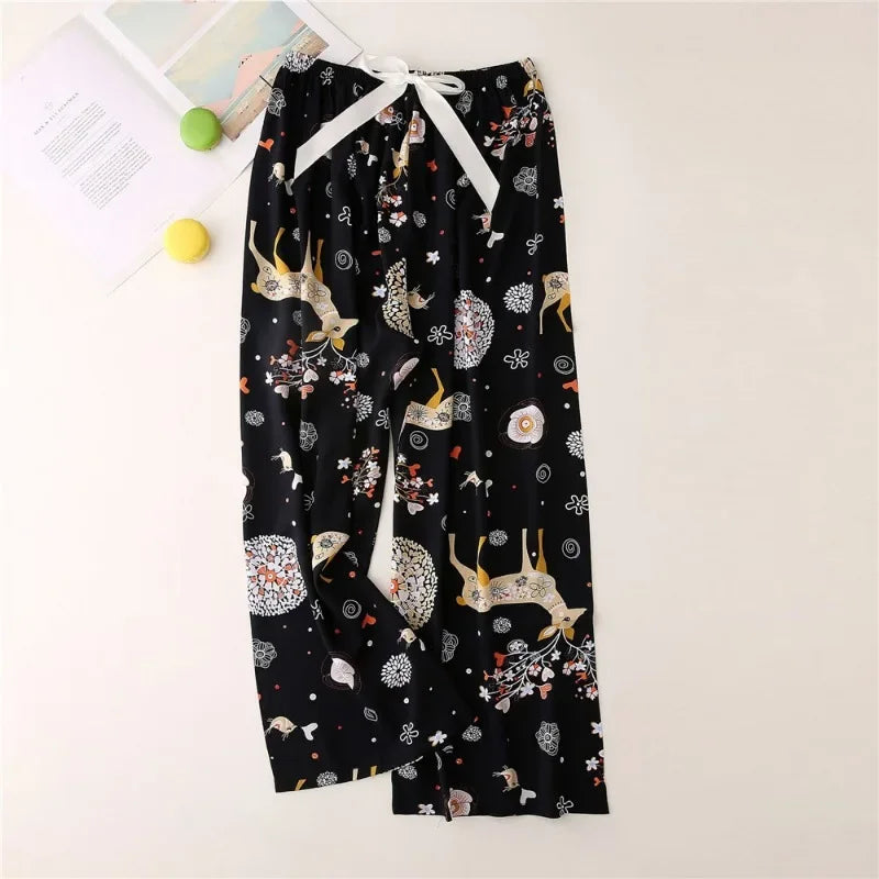 Plaid Cotton Sleep Pants