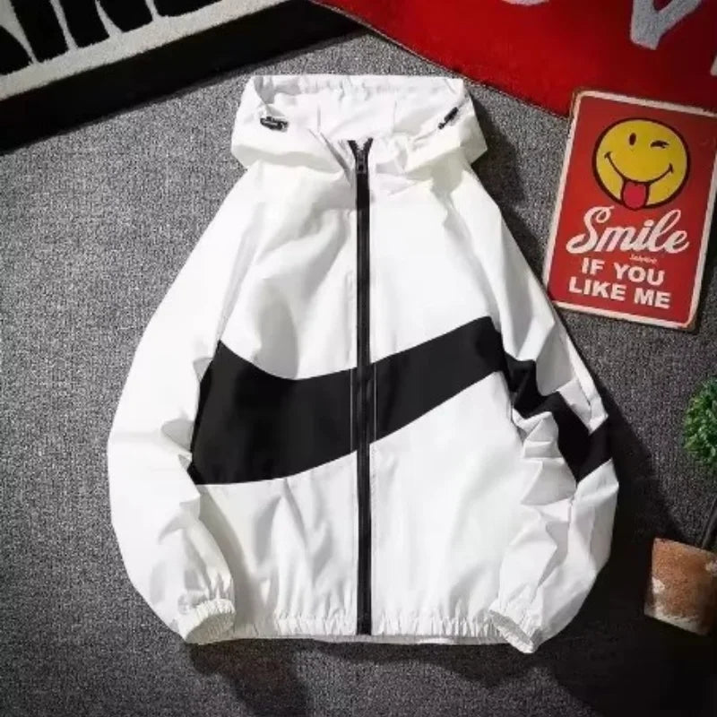 Color Block Sun Protection Jacket