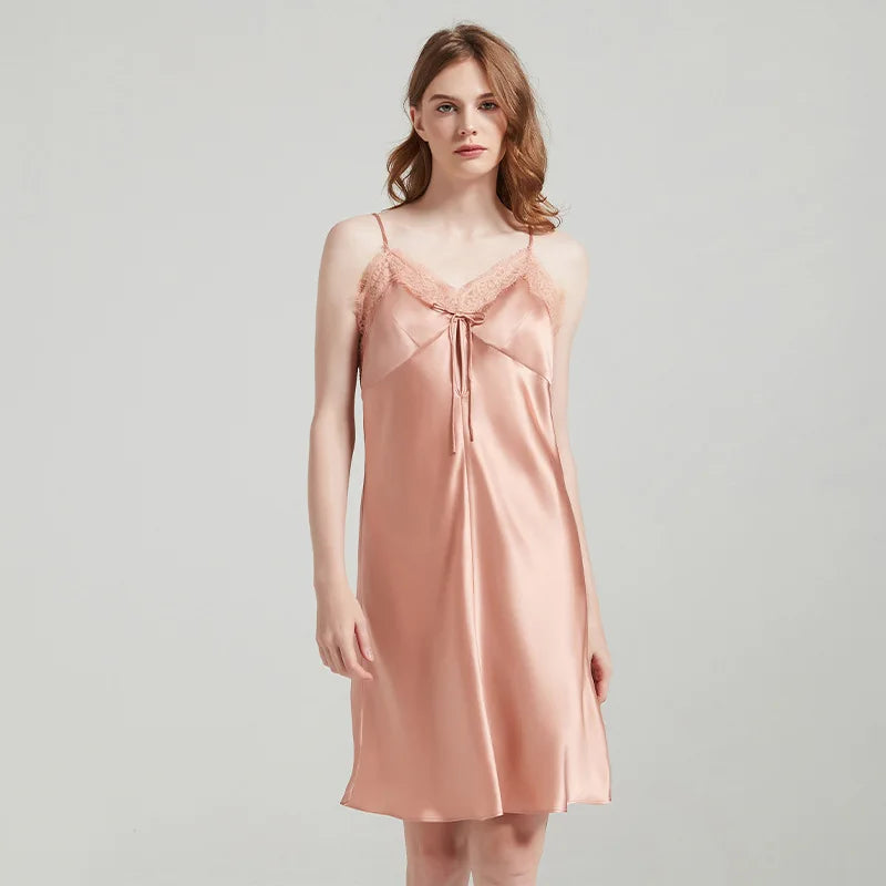 Silk Lace Trim Camisole