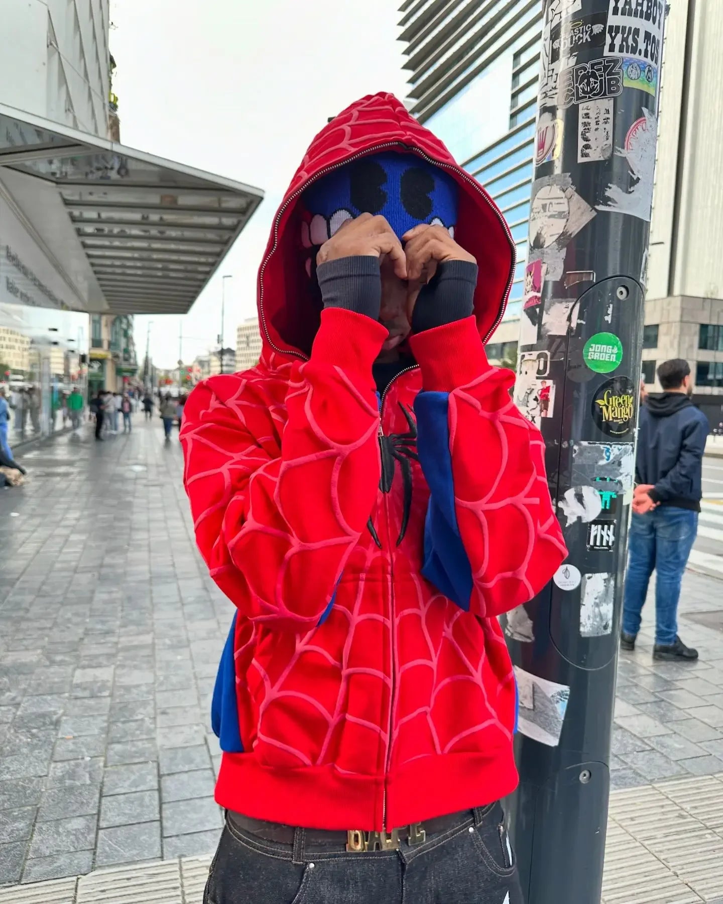Y2K Spider 3D Zip Hoodie