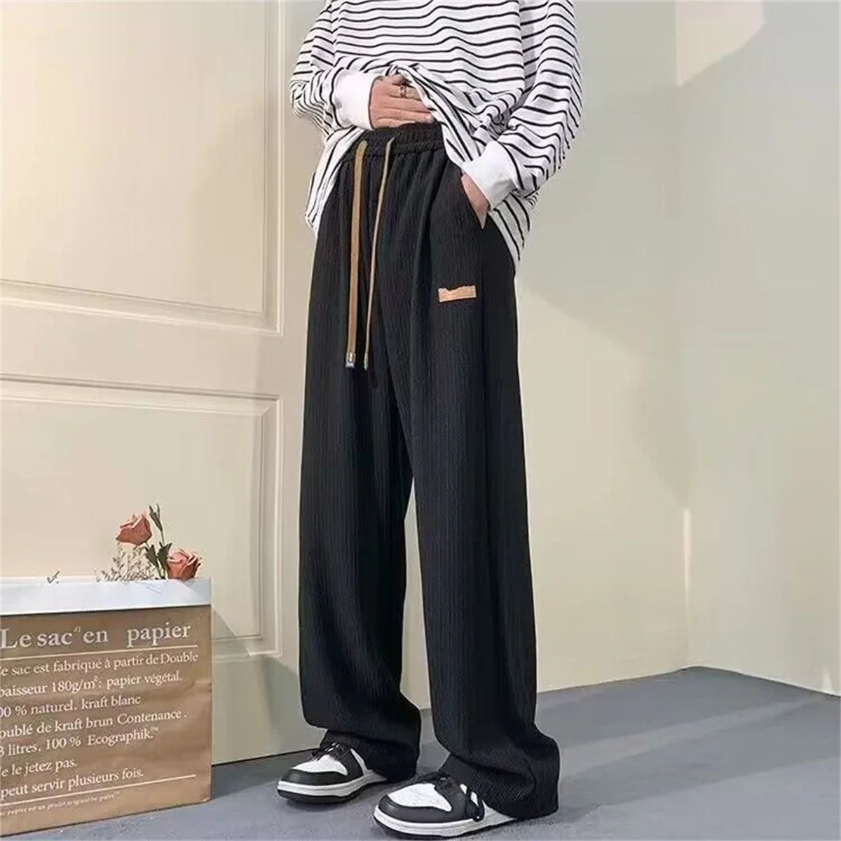 Striped Multi-Pocket Street Pants