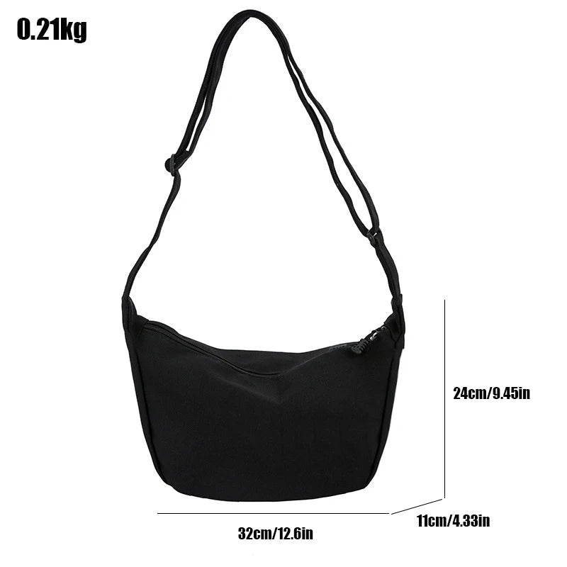 Canvas Hip-Hop Crossbody Bag