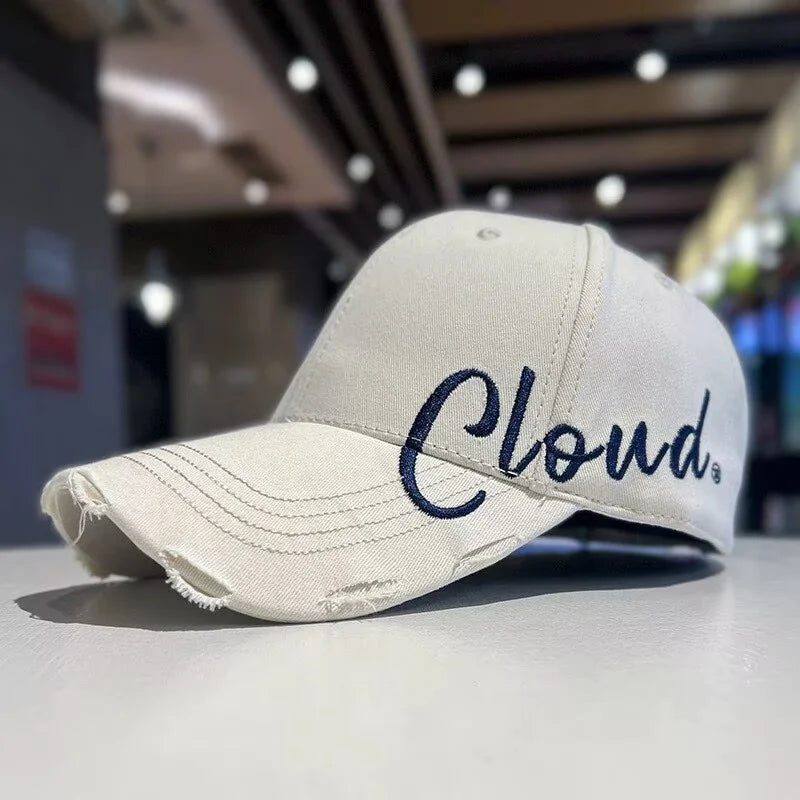 Wide-Brim Baseball Cap