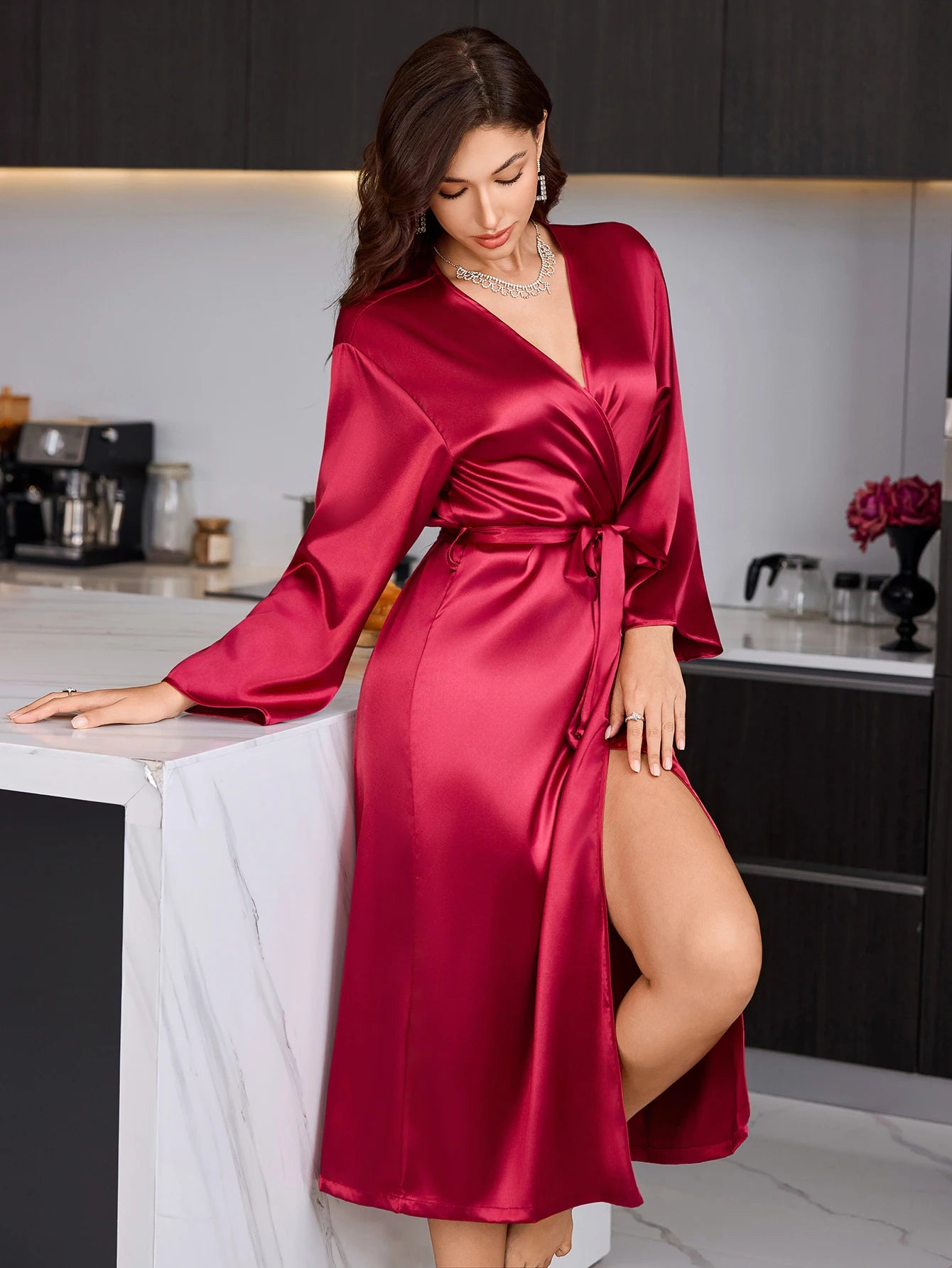 Rabbit Print Morning Robe