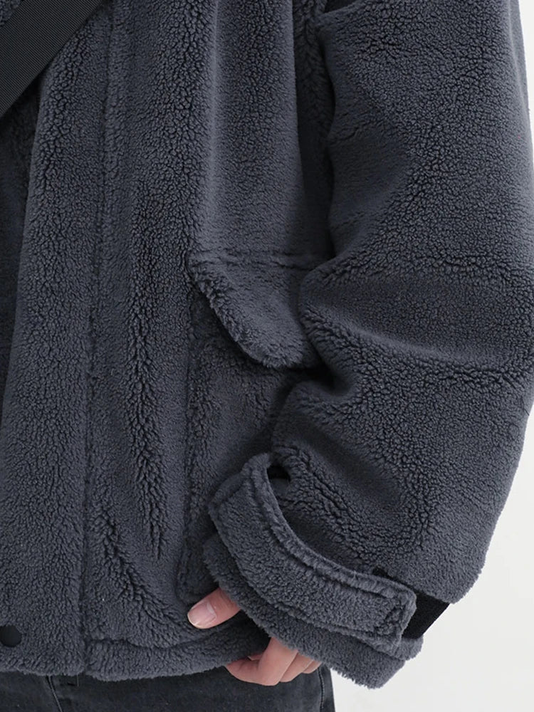 Oversized Sherpa Hooded Jacket