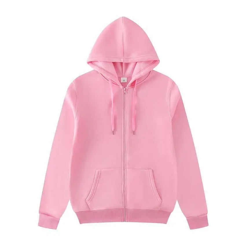 Black Oversized Zip Hoodie