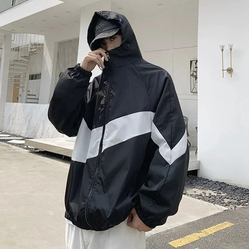 Color Block Sun Protection Jacket