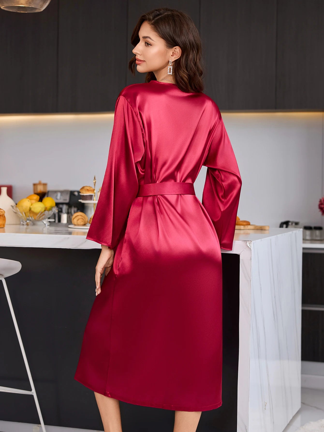 Rabbit Print Morning Robe