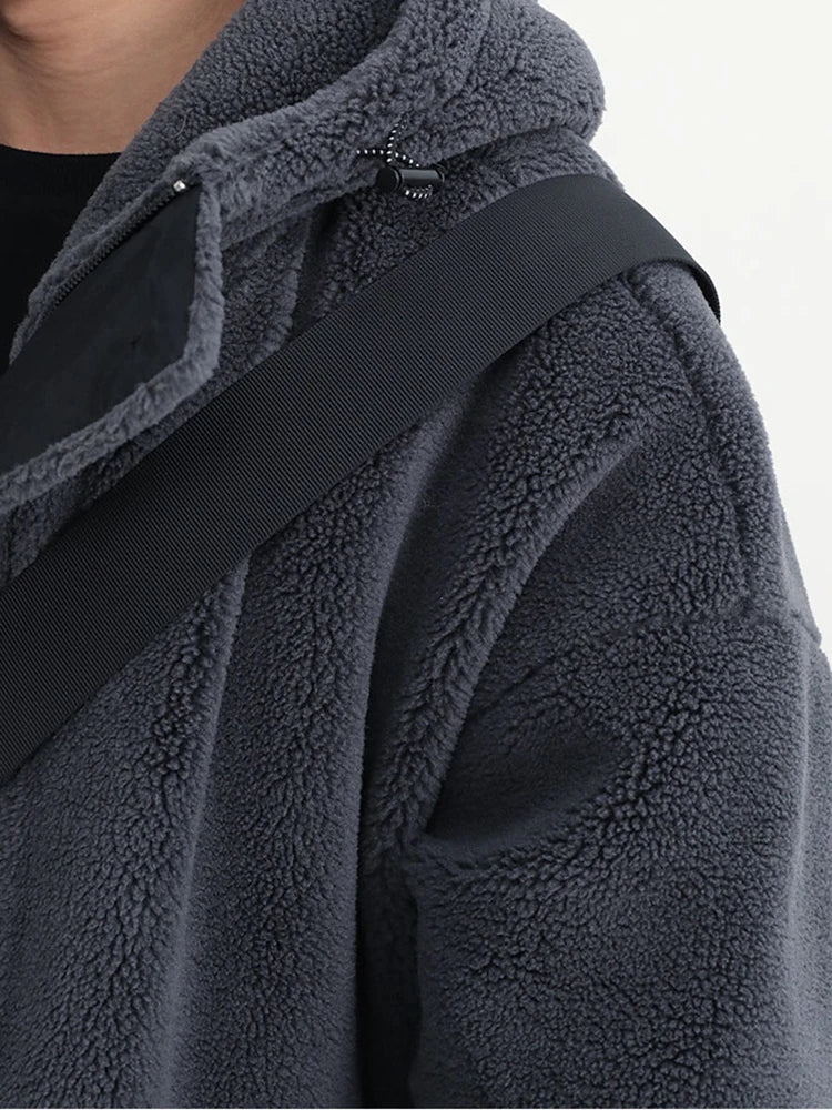 Oversized Sherpa Hooded Jacket