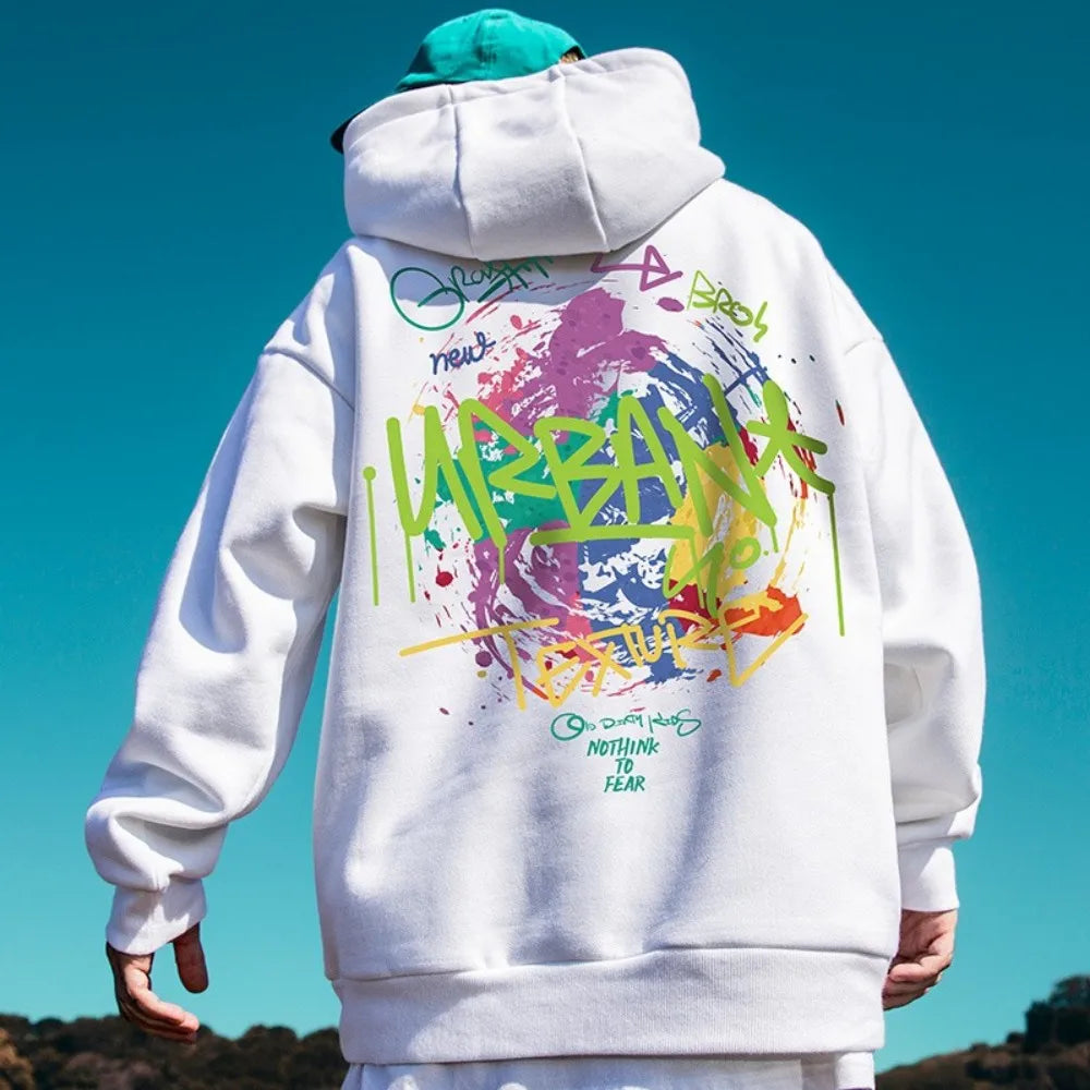Graffiti Print Streetwear Hoodie