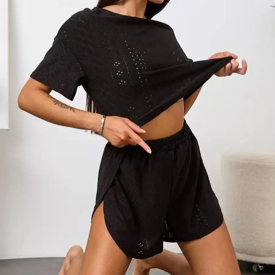 Ice Silk Pajama Set