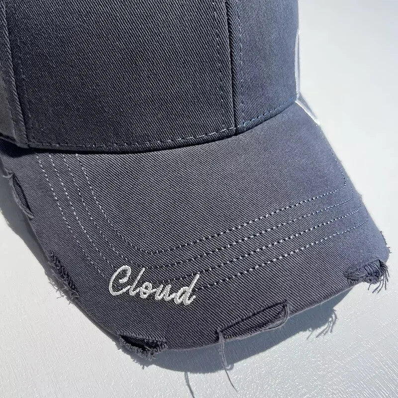 Wide-Brim Baseball Cap